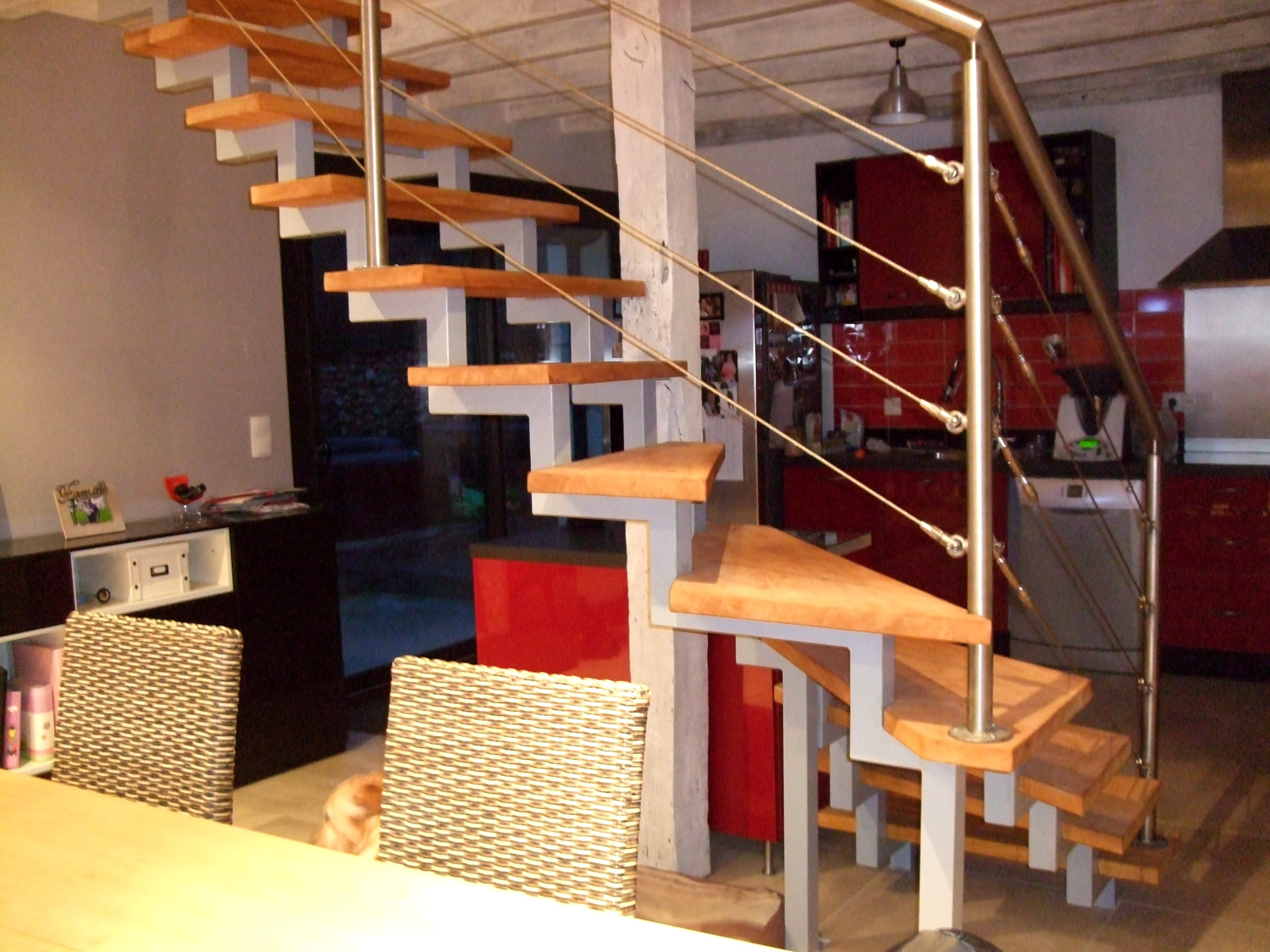 Escalier en bois